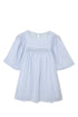Flutter Sleeves Sheer Textured Babydoll Top